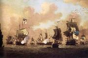 Monamy, Peter The Surrender of the Spanish Fleet to the British at Havana oil painting reproduction